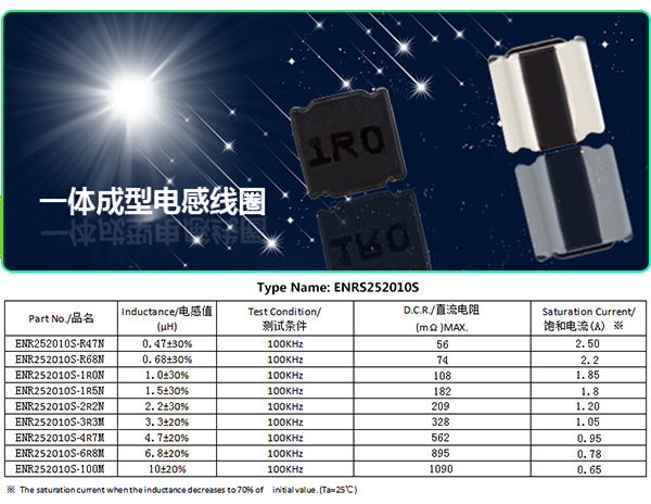 一體成型電感線(xiàn)圈規(guī)格